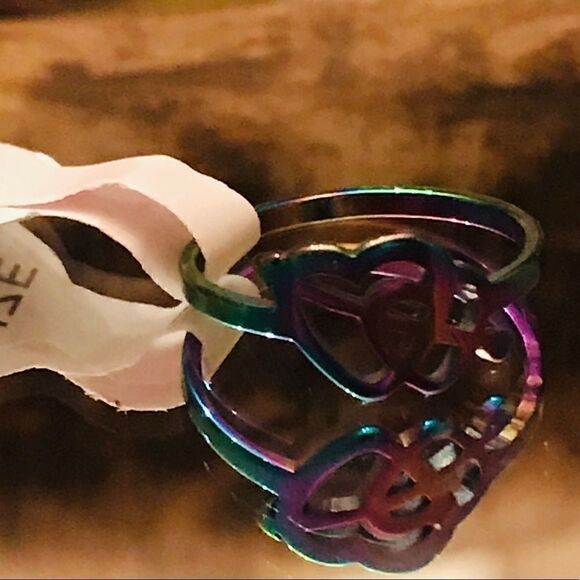 2 Heart Arrow Ring - Picture 4 of 5